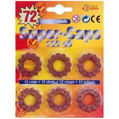 Villa - Super Caps Blister-12-Shots-125-dB - Giocattoli-Armi-Gadget