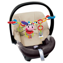 Yookidoo - Clips, Rattle 'N' Links Cow Toy Set - Giocattoli per Neonati - 0M - YKD40153