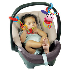 Yookidoo - Clips, Rattle 'N' Links Cow Toy Set - Giocattoli per Neonati - 0M - YKD40153