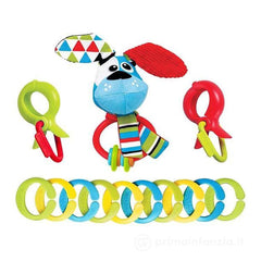 Yookidoo - Clips, Rattle 'N' Links Dog Toy Set - Giocattoli per Bambini - 0M - YKD40152