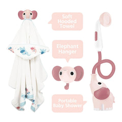Yookidoo - Set Regalo Elephant Baby Shower - Giocattoli da Bagno - 0 - 18 Mesi - YKD40228