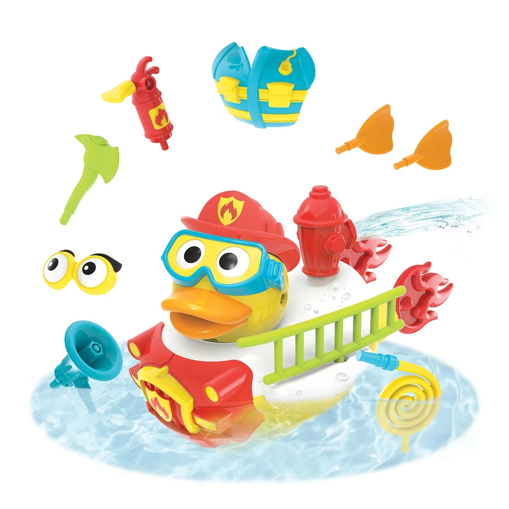 Yookidoo - Jet Duck Crea un Vigile del Fuoco Giocattolo da Bagno - Giocattoli da Bagno - 2 - 6 Anni - YKD40172