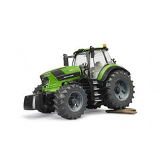 Green Deutz 8280 TTV toy tractor, detailed design, large tires, glazed cab, scaled 1:16, Bruder Play Vehicle.