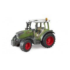 Green and red Bruder Fendt Vario 211 toy tractor with a white cab, featuring realistic details, scale 1:16.