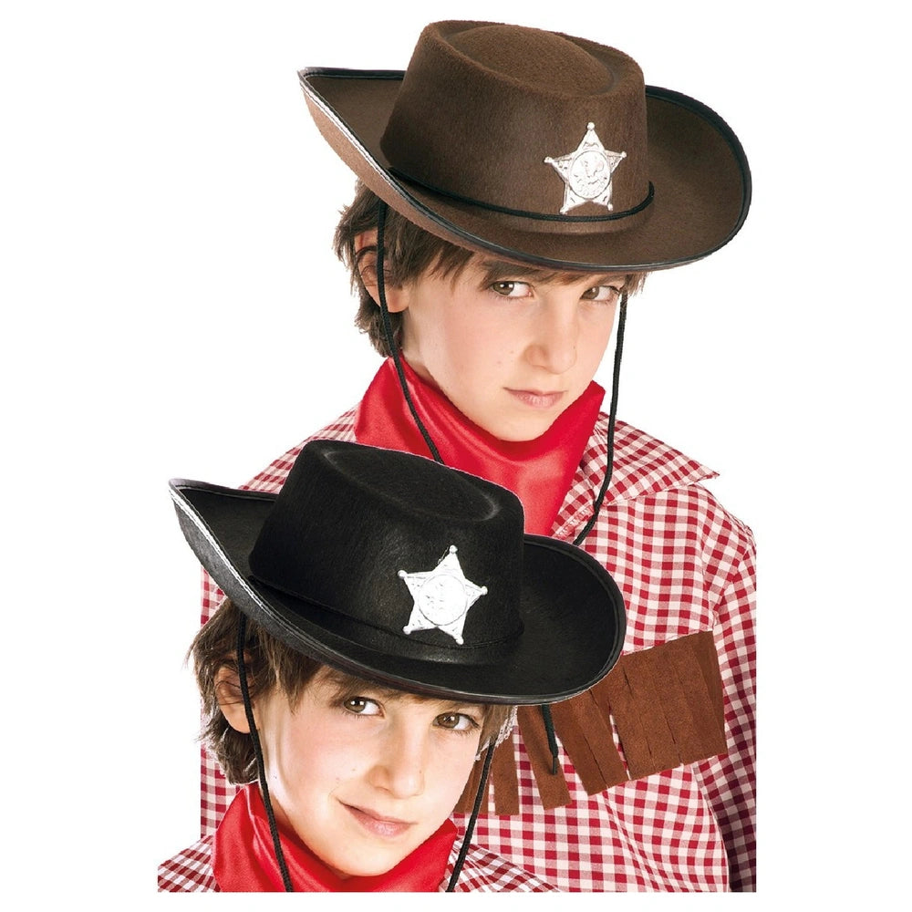 Carnival Toys - Cappello da Cowboy per Bambini Perfetto per il Gioco Immaginativo e le Avventure di Ruolo - Professioni Immaginarie e Gioco di Ruolo