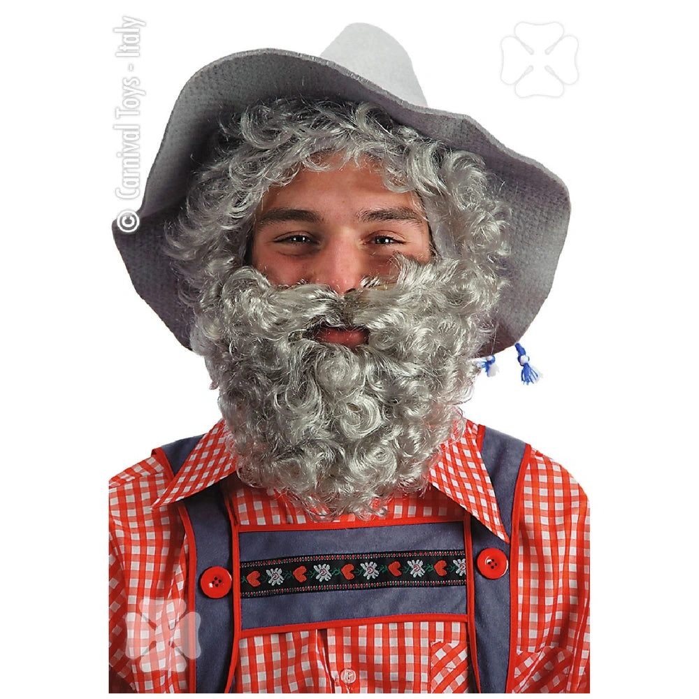 Carnival Toys - Gray Beard Costume For Kids Perfect For Imaginative Play - Pretend Professions And Role Playing