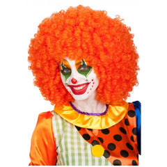 Carnival Toys - Parrucca Riccia Arancione Vivace per Divertenti Travestimenti e Gioco Immaginativo - Professioni Immaginarie e Gioco di Ruolo