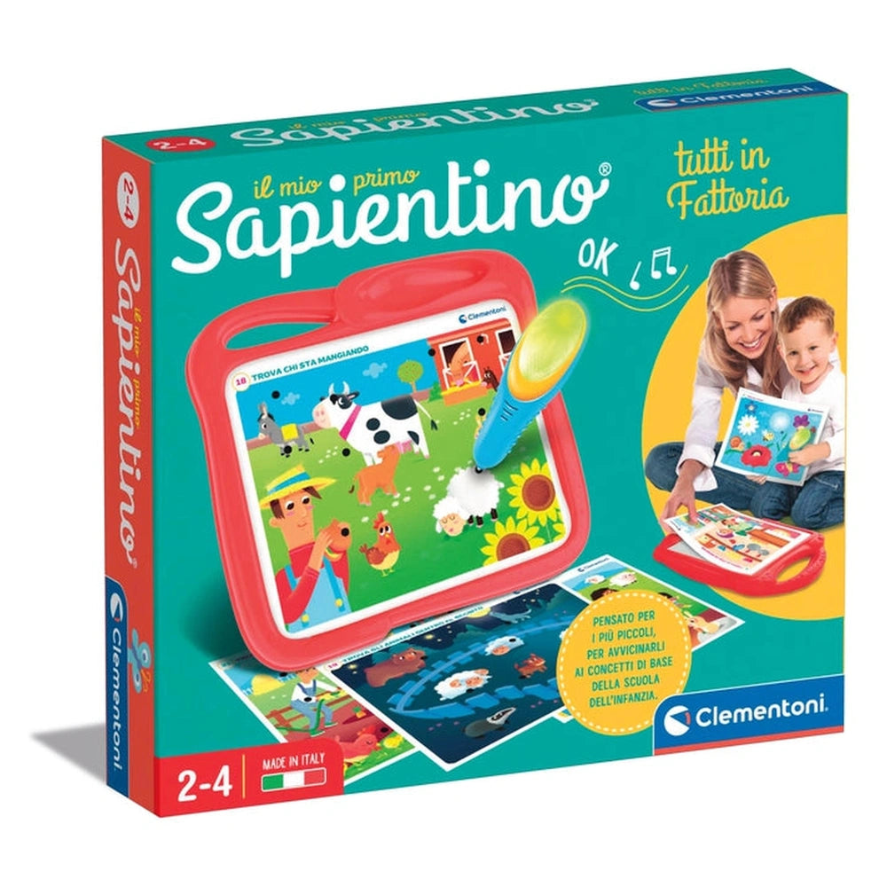 Clementoni - Il Mio Primo Sapientino Tutti In Fattoria Giocattoli Attivi per Bambini - Edizione Italiana