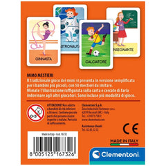 Clementoni - Mimo Mestieri Card Games - Italian Edition
