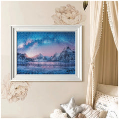 Clementoni Pace - Puzzle 500 Pezzi Azzurro