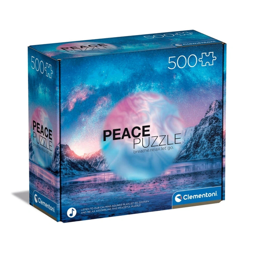 Clementoni Pace - Puzzle 500 Pezzi Azzurro