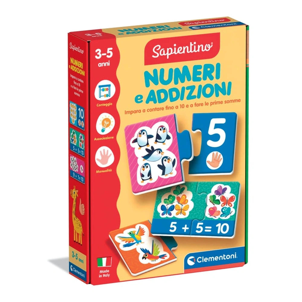 Clementoni - Sapientino-Numeri-e-Addizioni - Giocattoli-Educativi