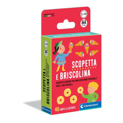 Clementoni - Scopetta e Briscolina Giochi di Carte - Edizione Italiana