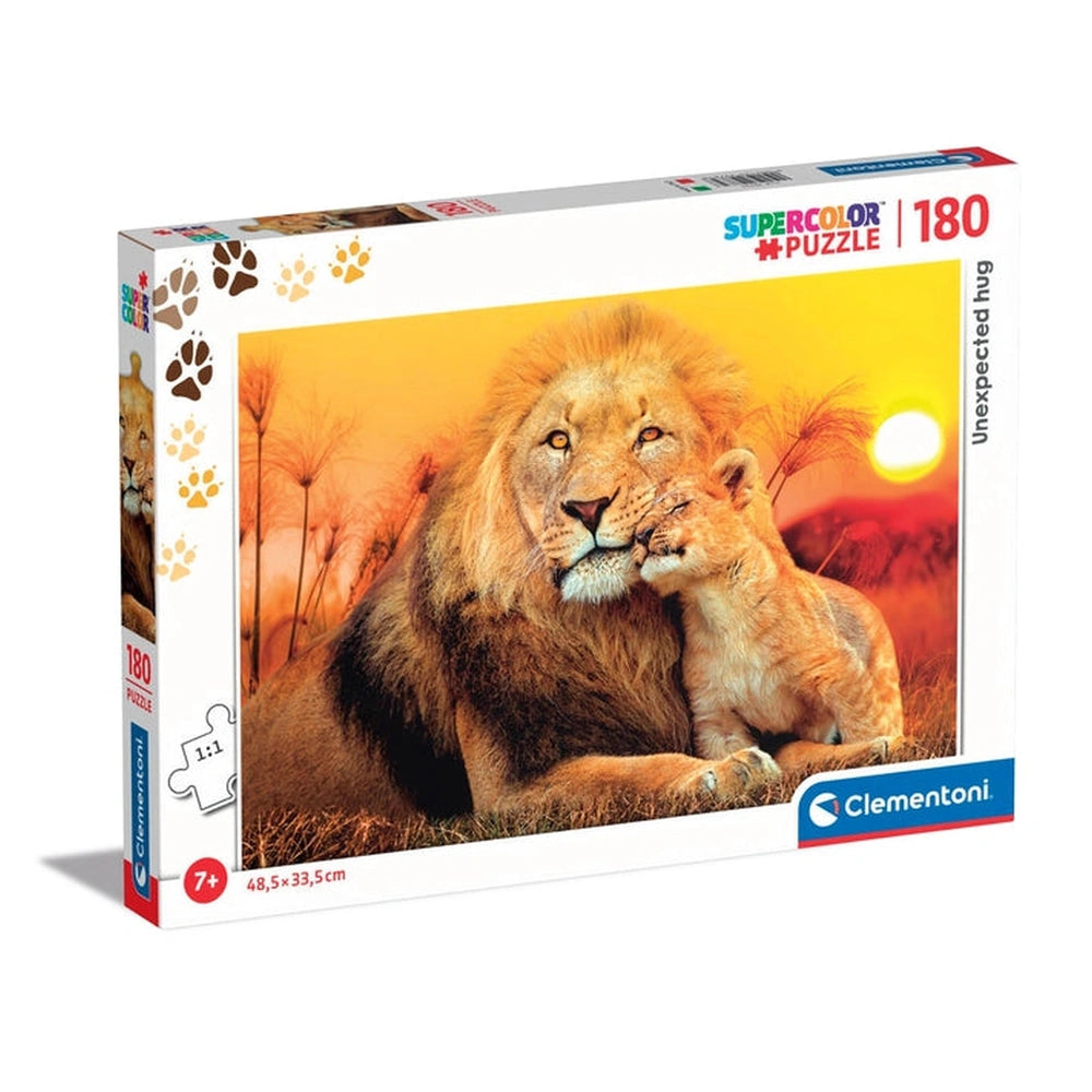 Clementoni Super Color - Abbraccio Inaspettato Puzzle da 180 Pezzi