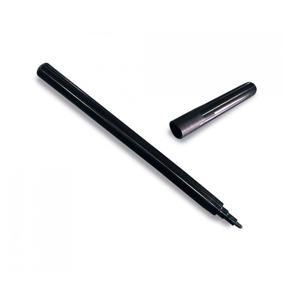 Eichhorn Standing Blackboard with chalks, featuring a smooth, reflective surface and educational functionality.