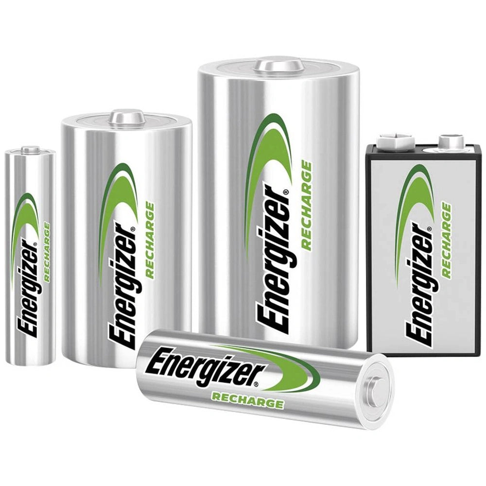 Energizer Extreme HR03 AAA rechargeable battery packs with silver metal finish and green and white labels prominently display