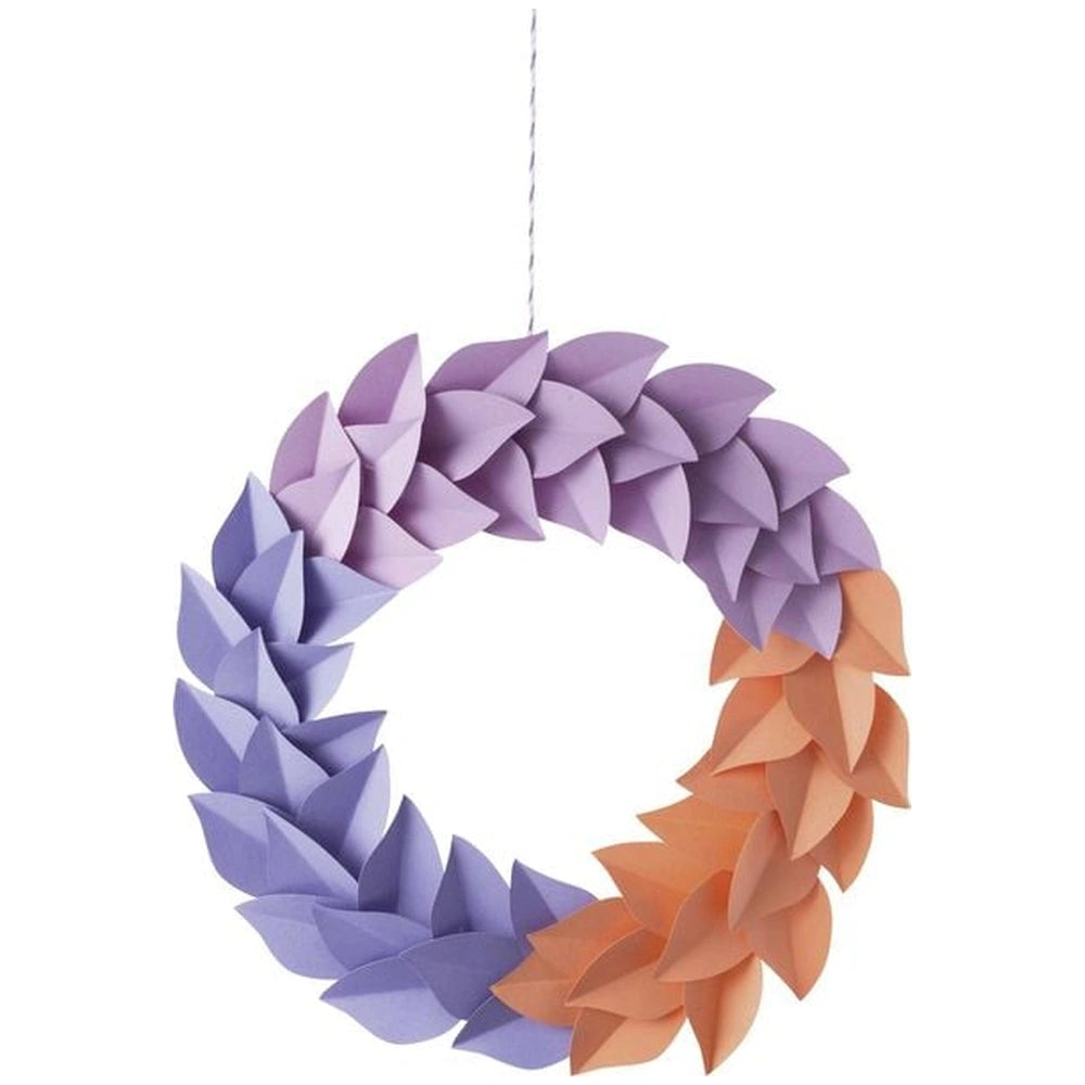 Folia pastelblock A4 multi-coloured sheets in purple, orange, and yellow, ideal for arts and crafts projects.