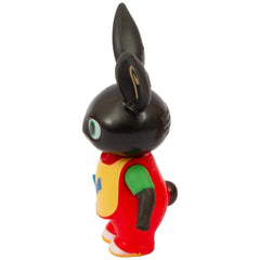 Bunny figure from GOLDEN BEAR's Lets Paint with Bing, features a black head, green shirt, red pants, and white shoes.