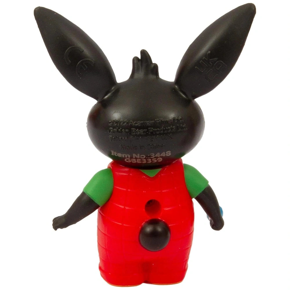 GOLDEN BEAR Bing action figure features a red body, black arms, legs, and ears, with glossy and matte plastic finishes.