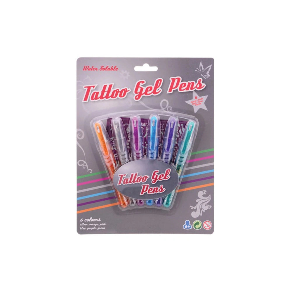 Johntoy - Set di Penne Gel per Tatuaggi - Trucco