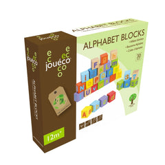 Johntoy - Blocchi di Legno dell'Alfabeto 30 Pezzi - Giocattoli per Attività per Bambini
