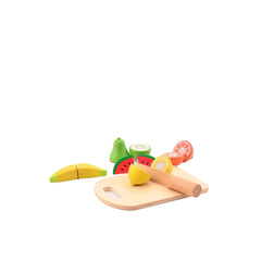 Johntoy - Wooden Cutting Fruit - Pretend Professions & Role Playing