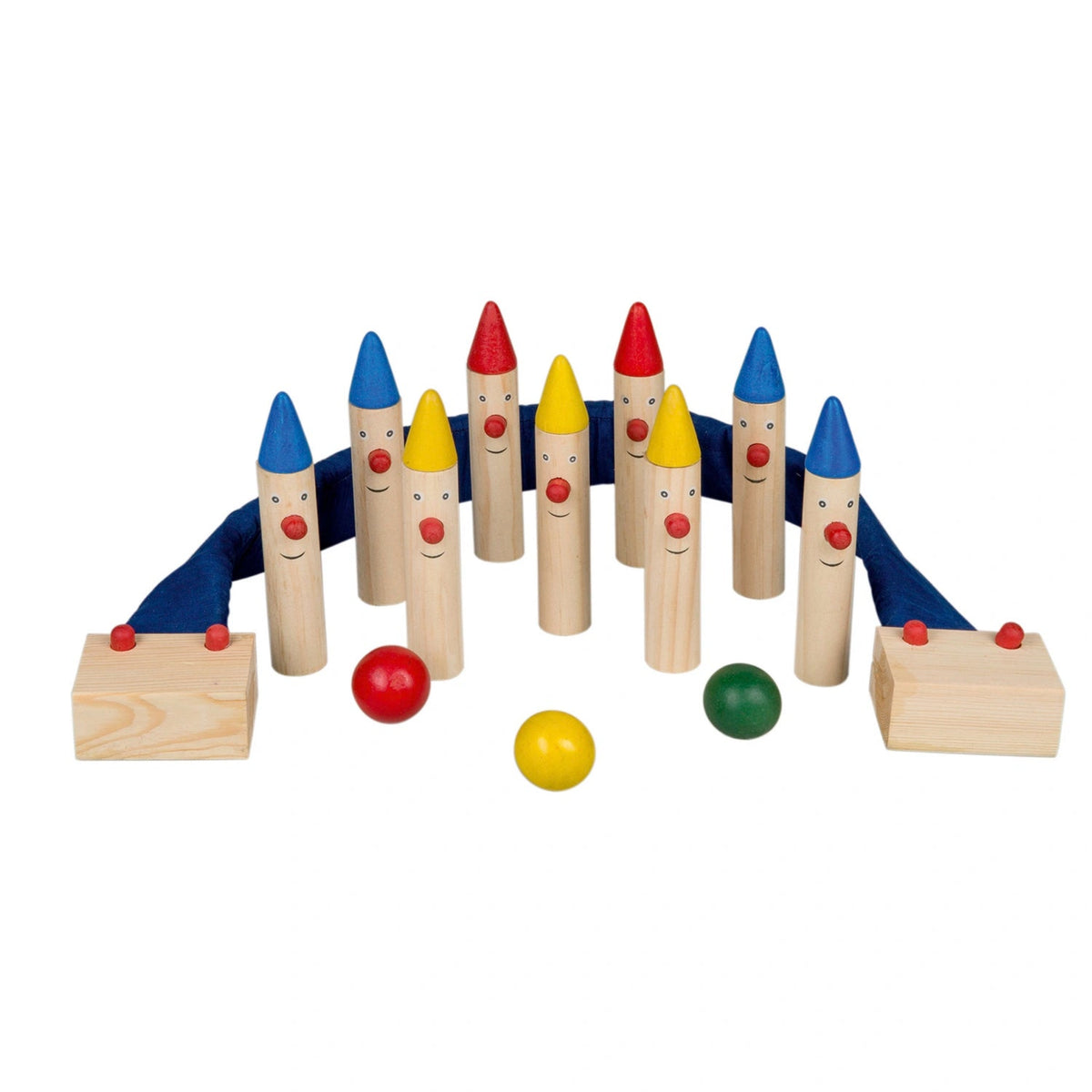 Happy People - Gioco di Bowling 16 X 3 Cm Legno 13 Pz