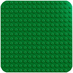 LEGO® DUPLO® Green Building Plate, a 16x16 stud square baseplate in vibrant green, perfect for young builders' creative projects.
