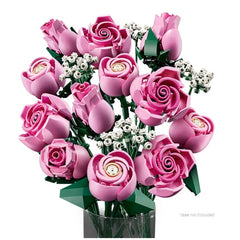LEGO - Icons Bouquet di Rose Rosa 10374 - Giocattoli da Costruzione