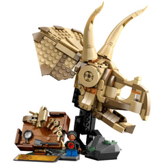 Lego - Jurassic World - Fossili di Dinosauri: Cranio di Triceratopo - Giocattoli da Costruzione
