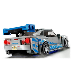 Lego - Speed Champions - 2 Fast 2 Furious Nissan Skyline GT-R (R34) - Set di Costruzione Giocattoli