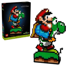 Lego - Super Mario - Super Mario World: Mario e Yoshi - Set di costruzione giocattoli