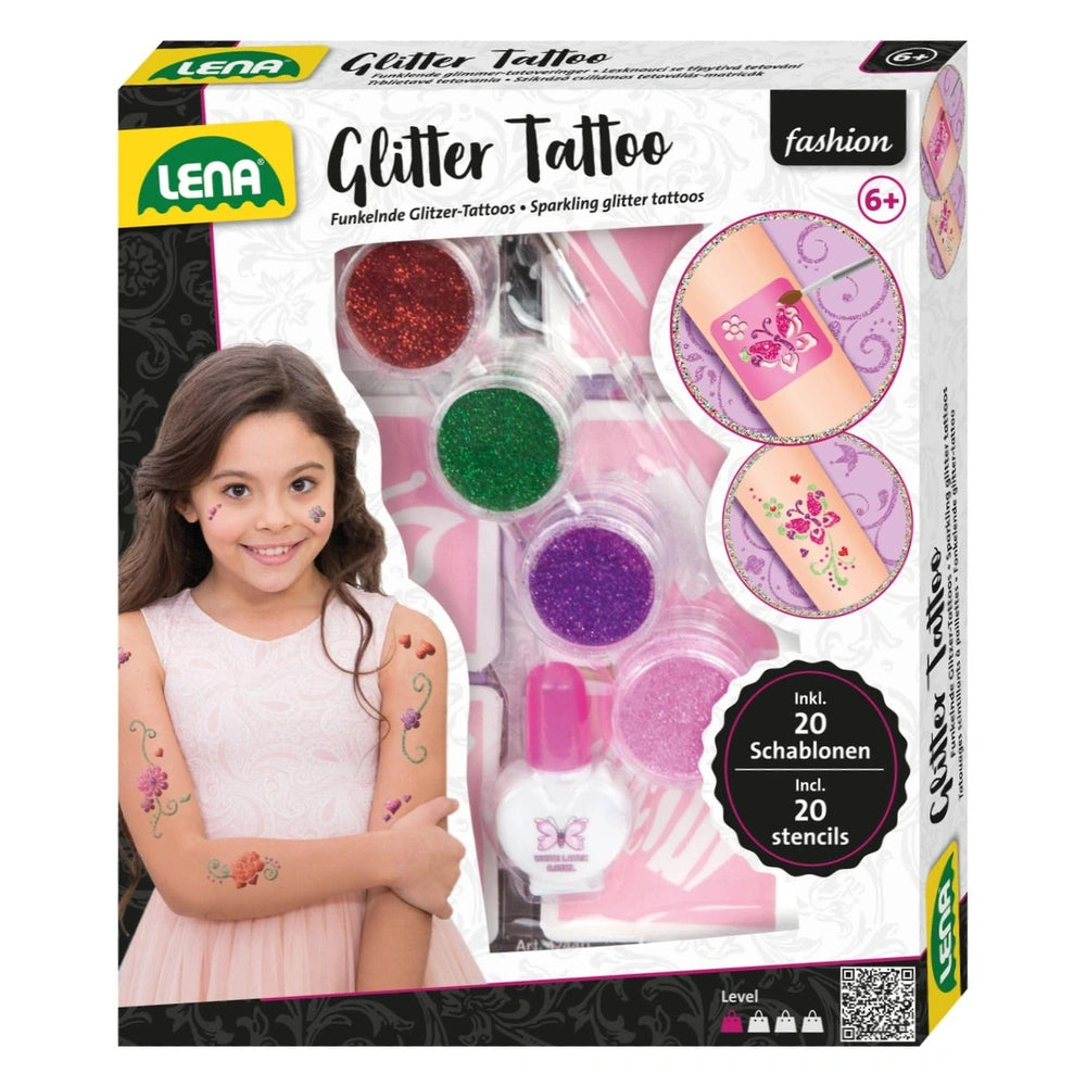 Lena - Set di Tatuaggi Glitter - Trucco