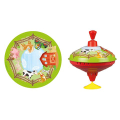 Lena - Spinning Top - Rotating Farm 16 cm - Baby Activity Toys