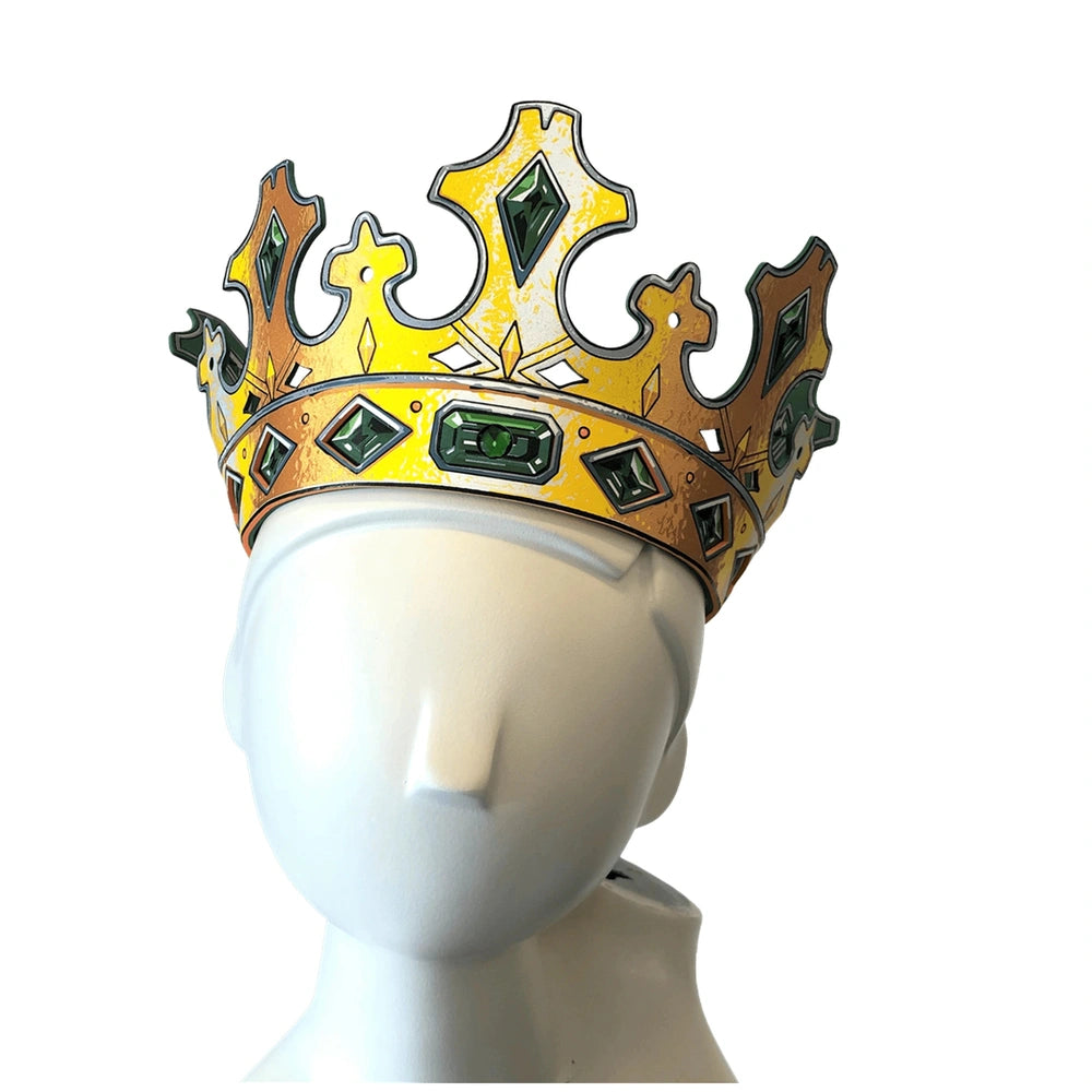 Kingmaker Crown featuring 10 decorative jewels, designed for pretend professions and role-playing activities.