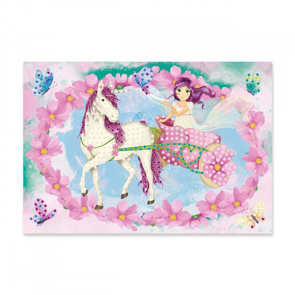 Lutz Mauder TapirElla Diamond Paintings features a unicorn, girl, and colorful butterflies on light blue packaging.