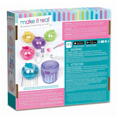 Party Nails Glitter Nail Studio set with crafting supplies in a colorful gradient box, designed for children aged 3 and up.