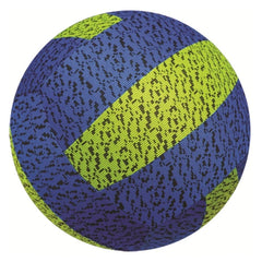 Mandelli Mega Mesh Ball 40 cm features a textured blue fabric with a horizontal yellow stripe pattern.