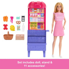 Mattel - Dolls Playsets - Barbie Malibu at the Market - Pink - 3 Years - Role Play