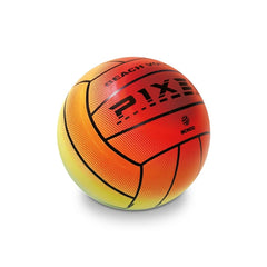 Mondo beach volleyball features a vibrant orange gradient, textured surface, and black panels with "BEACH VOLLEY" and logo.