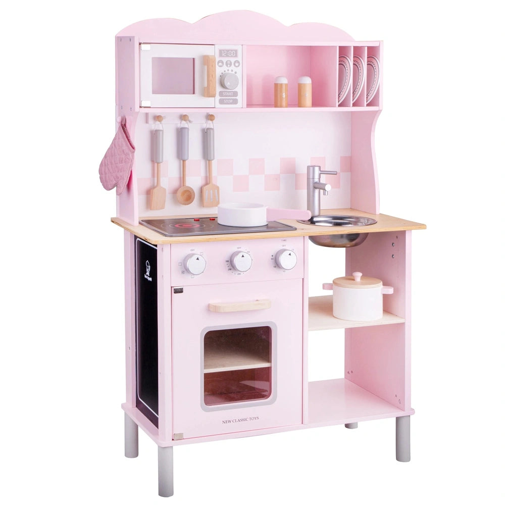 New Classic Toys - Cucina - Moderna - Cottura Elettrica - Rosa - Professioni e Gioco di Ruolo