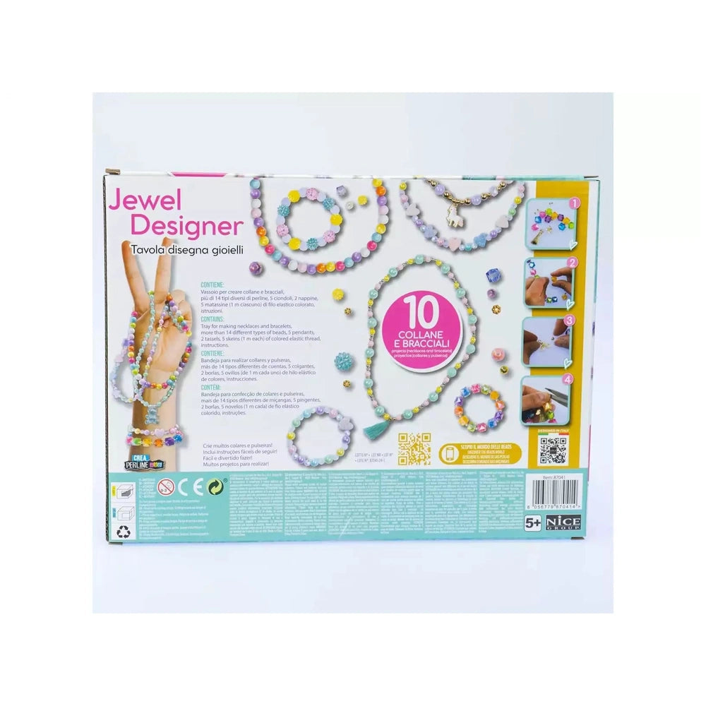 Jewel Design 600 Precious Beads arts and crafts kit in matte cardboard with glossy window, colorful beads, and instructions.