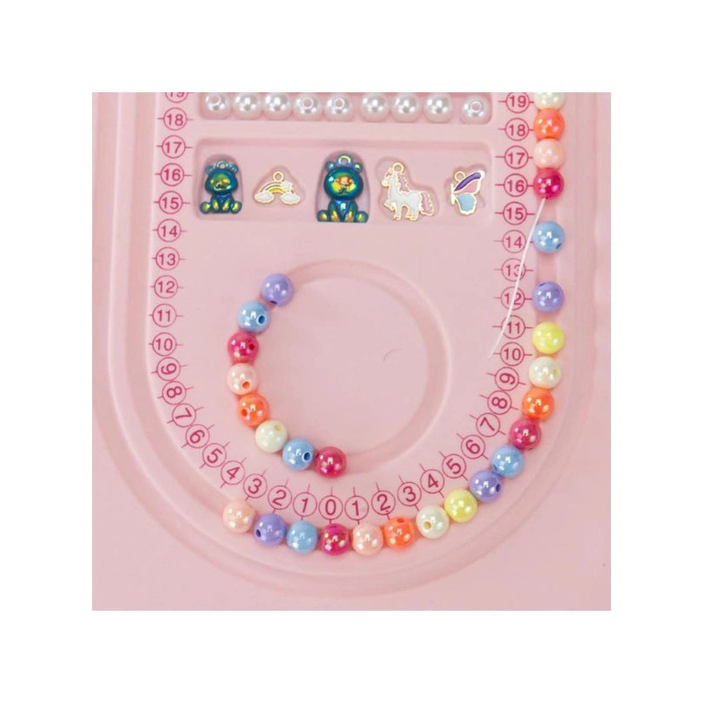 Jewel Design 600 Precious Beads in pink, blue, yellow, and white, featuring a circular layout with black metallic numbers 1-1