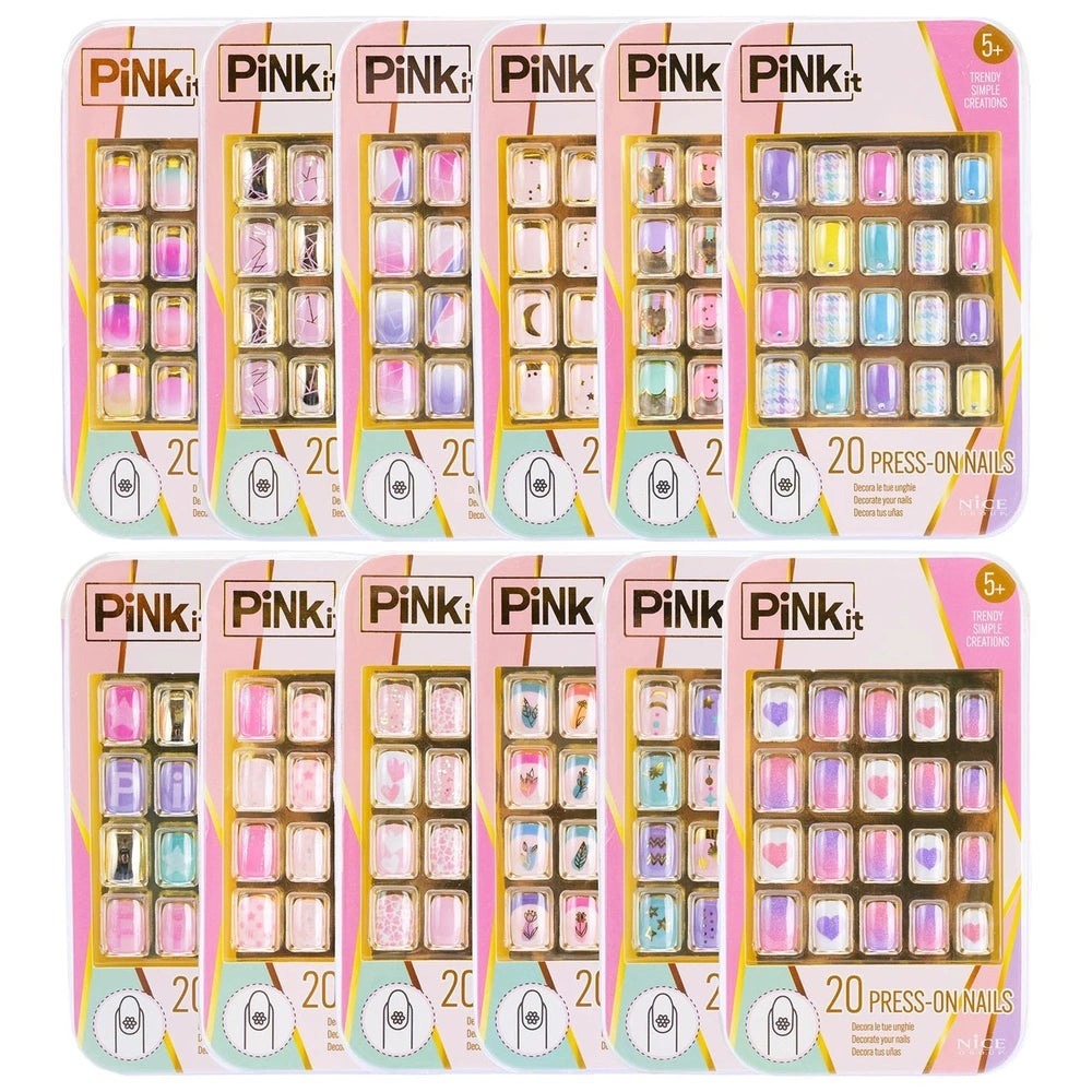 Nice - Set di Unghie Press-On Pinkit - Trucco