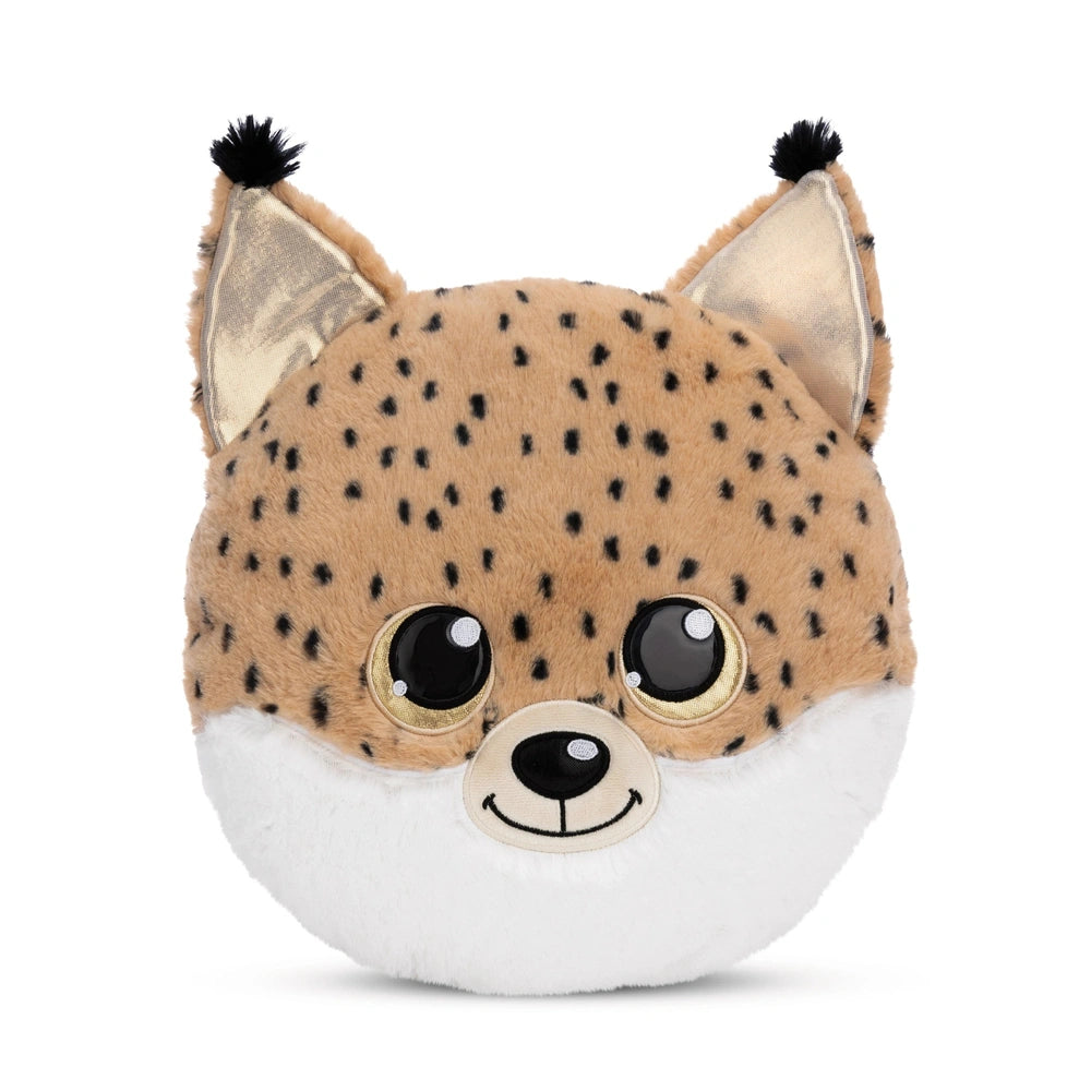 NICI - Glubschis-Lynx-Lenzo-Cushion-32x32-Cm - Stuffed-Animals