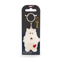 NICI - Key-Friends-White-Dog-Keyholder-Keychains