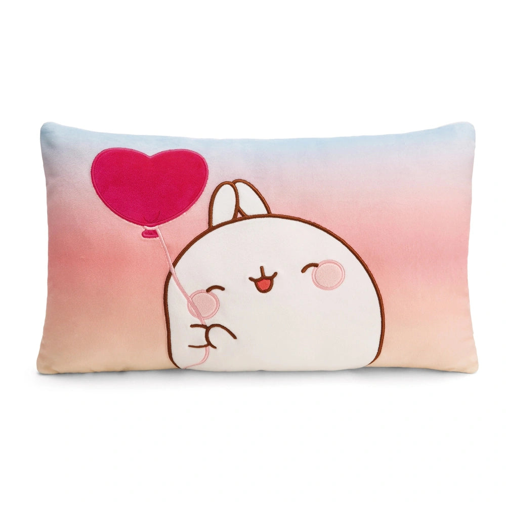 NICI - Cuscino a forma di cuore Molang - Animali di peluche