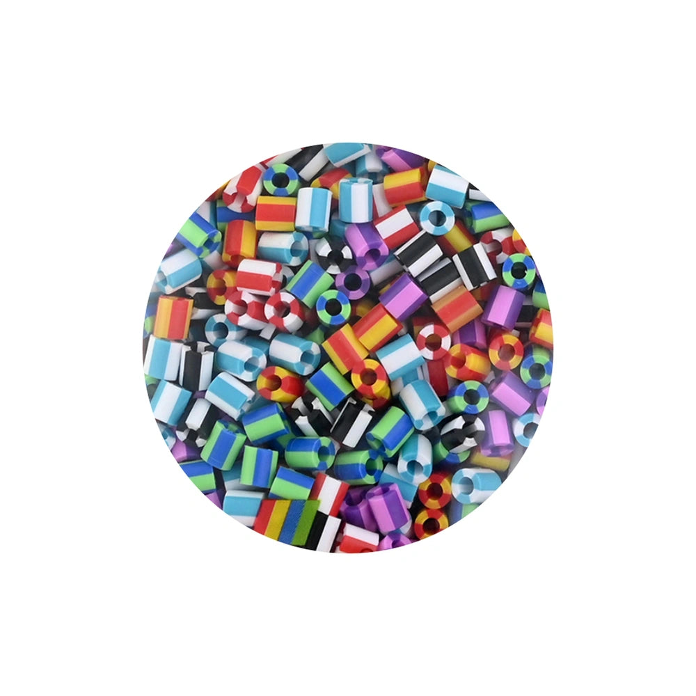 Pet Hama Iron-on Bead Mix features 1000 glossy plastic beads in various colors including red, blue, green, and yellow.