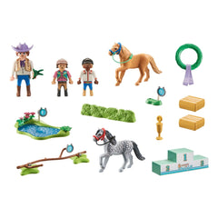 Playmobil Cavalli del Torneo dei Pony della Cascata - 71495