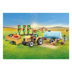 Playmobil My Life Trattore con Rimorchio e Serbatoio d'Acqua - 71442